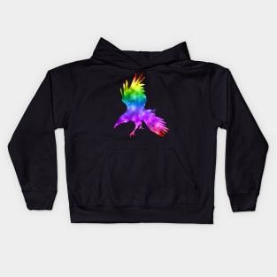 Rainbow Raven Kids Hoodie